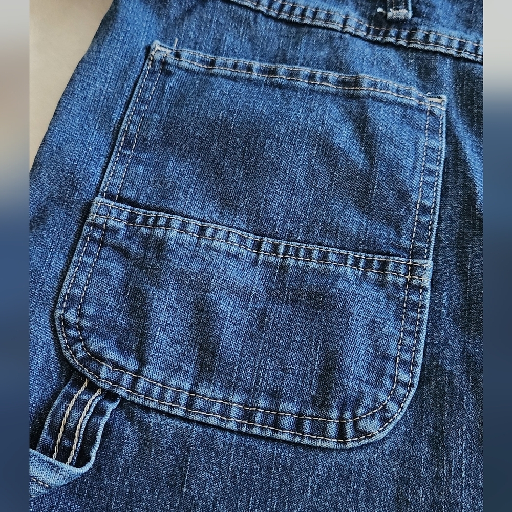 👖 Wrangler Men’s Blue Denim Carpenter Shorts – Size 46, NWT, 11” Inseam - Picture 7 of 14